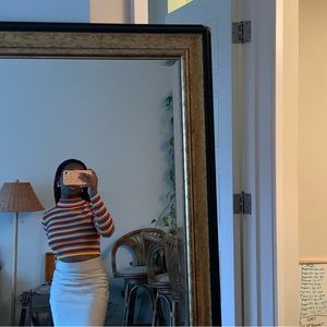 Cropped Rainbow print Top  🌈